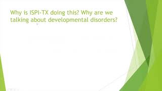 ISPI-Texas FREE Webinar: Developmental Disorders and the Workplace