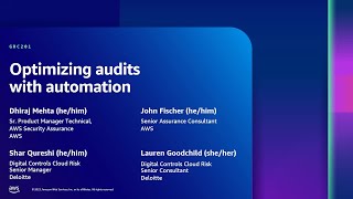 AWS re:Inforce 2023 - Optimizing audits with automation (GRC201)