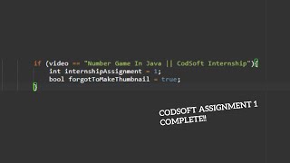 Number Game In Java || CodSoft Internship