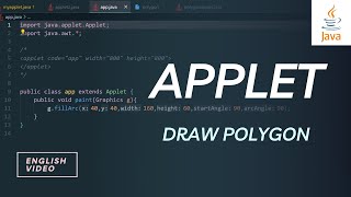 DRAW POLYGON USING APPLET IN JAVA| JAVA APPLET PART 6 | VUZZARE