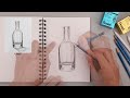 how to draw a glass bottle beginner s sketch tutorial