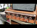 heathkit aa100 integrated tube amplifier and aj41 am fm stereo tuner