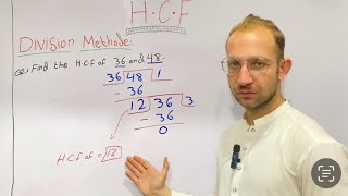 Find the hcf | of 36 and 48 | By using | Division method | how to find hcf | #matheducation340 #vd
