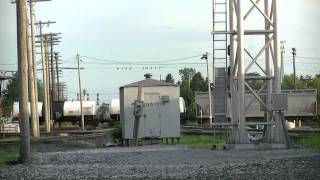 RARE BN Green, HLCX 8169 Trailing On A Westbound At Fostoria, OH!