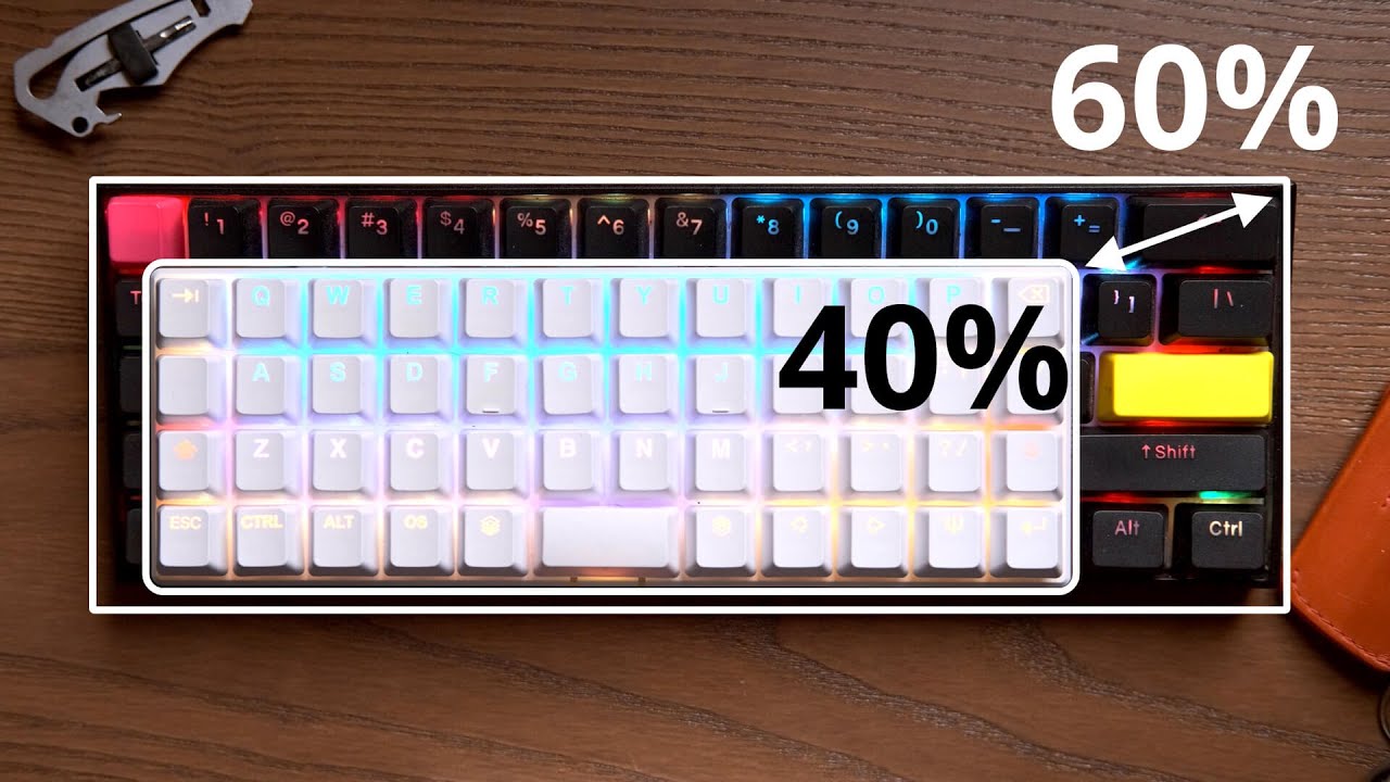 Mechanical Keyboard Size Comparison: 60% Vs 40% - YouTube