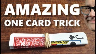 Do AMAZING MAGIC trick with only ONE CARD (Awesome Secret Revealed!)