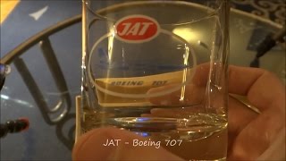 JAT Yugoslav Airlines Vintage Exclusive Promo Glasses 80's