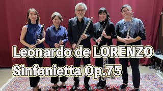 LORENZO, Leonardo de/Sinfonietta Op.75　L.de.ロレンツォ/シンフォニエッタ作品75