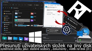 Jak přesunout uživatelské složky na jiný disk - Jak přesunout stažené soubory - ve Windows (návod)