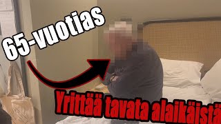 65V MIES YRITTÄÄ TAVATA ALAIKÄISEN TYTÖN  HOTELLISSA, MUTTA TAPAAKIN MEIDÄT!!