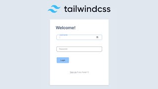 Minimalist Login Page with floating labels (Tailwind CSS)
