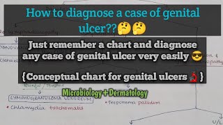 Genital Ulcers | Microbiology | Dermatology | Diagnose any case of genital ulcer | Easy concept