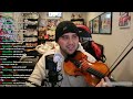 playing songs on violin