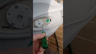 Holman hose reel not retracting all the way.How to fix.