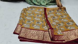 31.01.2025 Vairaoosi pattern Dolo Slik Joint Sarees 8754625479,9367774539