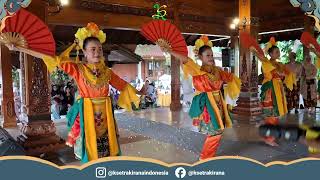 Penampilan tari sanggar Ksetra Kirana di Pernikahan ￼Sabrina & Dika