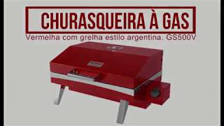 Churrasqueira a Gás Inox Metávila GS500V - Rede Schumann