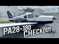 I Get Checked Out To Fly A PA28-180