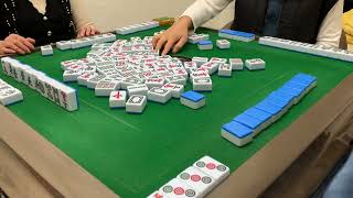 Mahjong144. 廣東牌10番512有花🀄️四回之一：拆東做清一色，遇上13么。Kinki may 峰Con仔