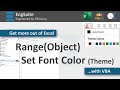 Set Range.Font.Color using ThemeColor - Excel VBA