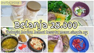 budget belanja 28.000 bisa untuk makan seharian ⁉️ #cooking #mealplan #belanjaharian #belanjahemat