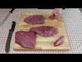 cutting and preparing beef knuckle