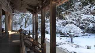 京都の四季　大原　勝林院の雪景色