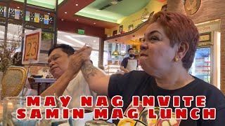 MAY NAG INVITE SAMIN MAG LUNCH