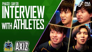 【PMJL】AXIZ チームインタビュー【INTERVIEW WITH ATHLETES】