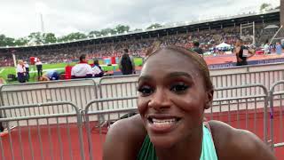 Dina Asher-Smith Finishes Runner-Up in 200m in 22.58 Behind Daryll Neita