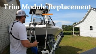 Minn Kota Riptide Ulterra trim module replacement. #minnkota #trollingmotor #repair #boatrepair #fyp