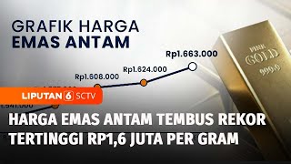 Naik Rp13.000, Harga Emas Antam Cetak Rekor Tertinggi Sepanjang Sejarah | Liputan 6