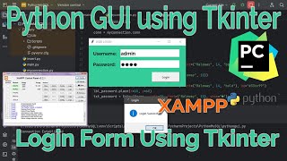 Python with MySQL Database -Create Python GUI - Login Form #python #coding #java #intellij #database