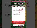 CARA CURANG LIMIT TRIGONOMETRI | TIPS CEPAT MATEMATIKA #shorts #sbmptn #snmptn #utbk #shortsvideo