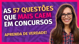 🔴 As 57 QUESTÕES de Língua Portuguesa que MAIS CAEM em CONCURSOS PÚBLICOS!