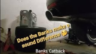 TDI Jetta stock exhaust vs Banks Catback sound.