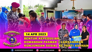 BENTUK KEPEDULIAN, KOMANDAN PASMAR 3 LAKSANAKAN KUNJUNGAN SOSIAL