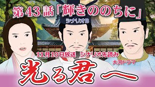 NHK大河ドラマ　光る君へ　第43話「輝きののちに」 シナリオB  ドラマ展開・先読み解説  この記事は ドラマの行方を予測して お届けいたします        2024年11月10日放送予定