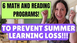 6 BEST Online Summer Learning Programs to PREVENT Summer Learning Loss!