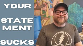 How to Write an Artist Statement that Doesn't Suck