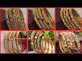 Jewels Galaxy Royal Style Broad Gold Plated Antique Bangles (SS Style Corner,,,2024)