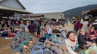 #food #เที่ยวลาว กลับจากเมืองคูนยาวๆลงมาเข้าไทย  #บรรยากาศ ข้างทาง #วิถีชาวบ้าน #อาหาร ธรชาติ#สาวลาว