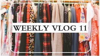 WEEKLY VLOG 11 | 在家吃韩国烤肉 | vintage古着集市看我淘到了什么