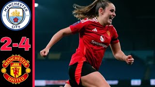 Manchester city vs manchester united women 2-4 | The worst day for this goalkeeper, watch!\