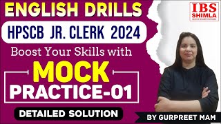 HPSCB JUNIOR CLERK- 2024|| MOCK TEST-1|| English