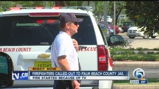 Fire reported at Palm Beach County Jail