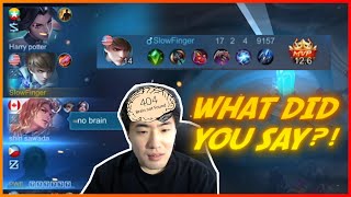 Calling me no brain Gusion when I am smurfing? | MLBB