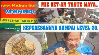 MIE...SET - AN..TANTE MAYA..KEPEDESANNYA SAMPAI LEVEL 20..#miesetan #mie #kulinerpalembang #kuliner