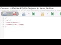 How to convert json to java class