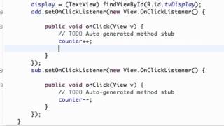 Android Application Development Tutorial 10 Using setText method for our button